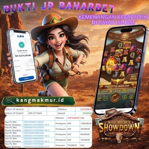 Bukti WD 10 juta Slot PG Soft di Baharbet