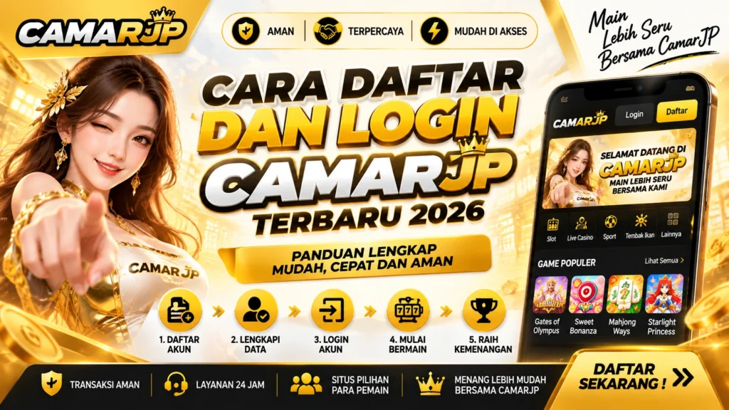 Cara daftar dan login CamarJP terbaru 2026